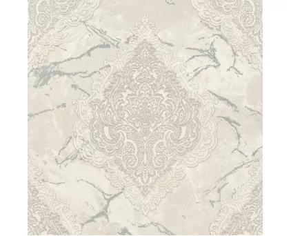 Обои бежевые Дамаск Euro Decor виниловые Sultan арт. 7135-00