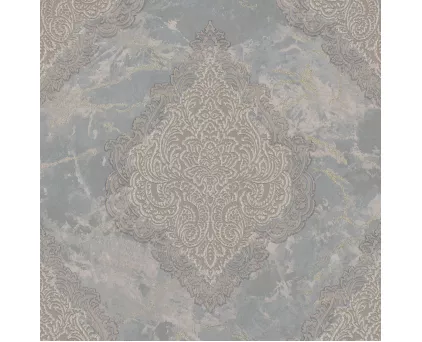 Обои серые Дамаск Euro Decor виниловые Sultan арт. 7135-04